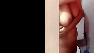 Hidden Camera Catches Colombian's Massive Tits in Shower