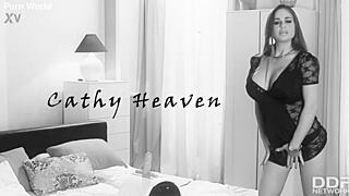 Hungarian milf's ass gapes wide after intense sybian ride in lingerie and heels