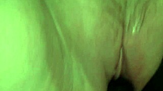 bbw sugar tits panties on black dildo deep fuck