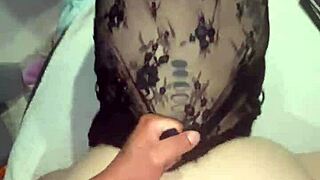 pawg latina milf bounces fat ass bareback on hubby's monster cock