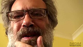 busty brooklyn blue gags on maledom's monster cock while riding rough