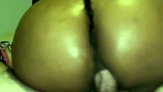 Ebony stripper craves ripped clothes anal creampie from dominant interracial bull