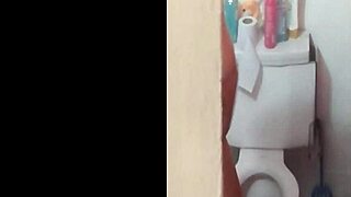 Hidden Camera Catches Colombian's Massive Tits in Shower