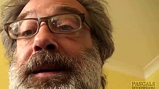 busty brooklyn blue gags on maledom's monster cock while riding rough