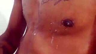 WOW SKINNY BRAZILIAN BOY SHAVES THEN JERKS TO MONSTER BBC PORN!