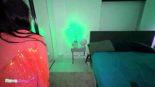 nervous fitbadonk gets fucked doggystyle and creampied at wild neon afterparty