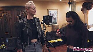 mackenzie moss and kira noir dive into casey calvert's pussy on command