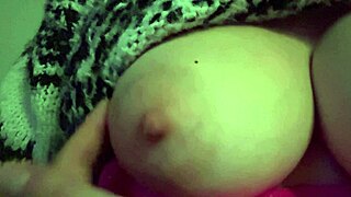 italian milf artemisia love teases with close-up juicy big natural tits and nipples