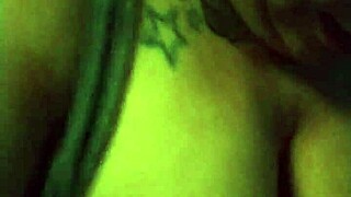 milf redhead with big tits sucks monster cock then titty fucks it hard