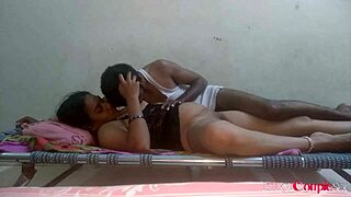 Horny Telugu wife drags husband for wild early morning fuck frenzy