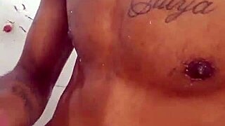 WOW SKINNY BRAZILIAN BOY SHAVES THEN JERKS TO MONSTER BBC PORN!