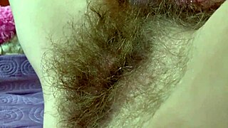 Unveil Monster Hairy Pussy's Huge Clit Rubbing Orgasm