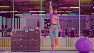 i'm like so horny training with brigitte's pussy licks in gym... ugh!! 💦