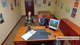 Braided Milf Endures Perverted Headmaster's Punishment for Stepson