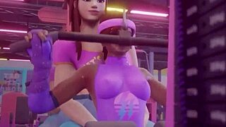 i'm like so horny training with brigitte's pussy licks in gym... ugh!! 💦