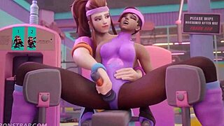 i'm like so horny training with brigitte's pussy licks in gym... ugh!! 💦