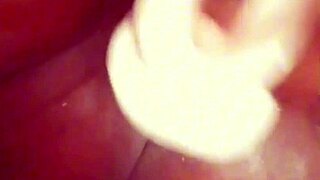 Wow! Ebony's Dripping Pussy Explodes in Solo Dildo Orgasm