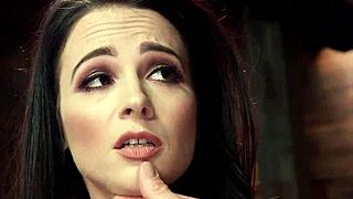 how's this petite bdsm babe bound deepthroating while whipped and vibed in heels?