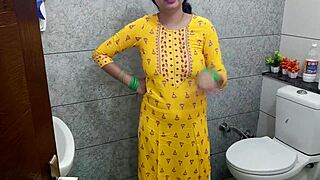 My hot Indian stepmom fucks me dirty in bathroom