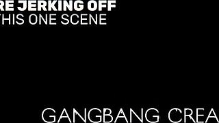 Hot Busty Brunettes Ride Cocks to Creampie Gangbang Heights!