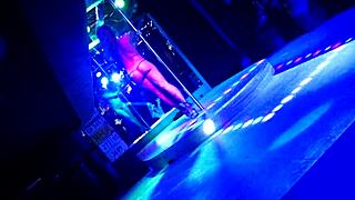blonde german stripper teases rips clothes at ed's bar on titty tuesday