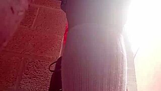 Tremendous Upskirt Latina Student Skirt for Tennis Class Tease