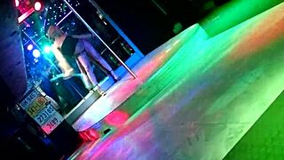 blonde german stripper teases rips clothes at ed's bar on titty tuesday