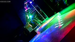 blonde german stripper teases rips clothes at ed's bar on titty tuesday