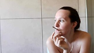 Hey, ever catch a cute girl smoking in the bathroom looking all mysterious and hot?