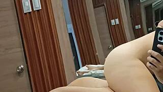 Curvy Wife Creampied by Roommate Lover While Husband Away