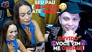 Ruan's Cock Makes Drunk Belinha Drool with Desire