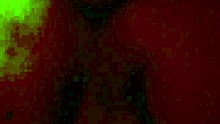 Shower asshole gaping with huge dildo stretches wide