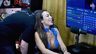 Ruan's Cock Makes Drunk Belinha Drool with Desire