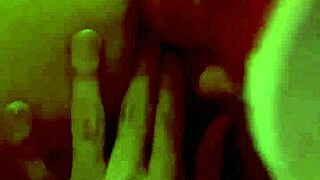 Shower asshole gaping with huge dildo stretches wide