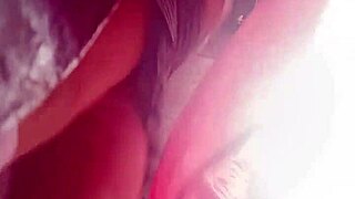 Tremendous Upskirt Latina Student Skirt for Tennis Class Tease