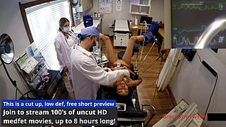 miss mars turns patients into screaming guinea pigs in latex gloves hospital fetish