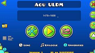 Acu Extreme Demon Neigefeu Geometry Dash Monster Challenge