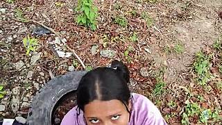 colombian wife excites flashing panties legs outdoor public risky people pass