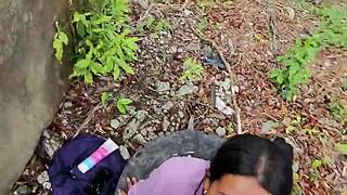 colombian wife excites flashing panties legs outdoor public risky people pass