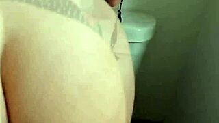 stepmom bends over for stepson anal pounding deep