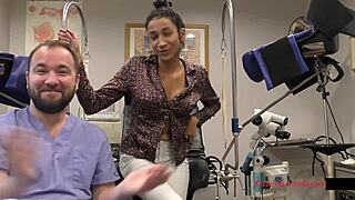 miss mars turns patients into screaming guinea pigs in latex gloves hospital fetish