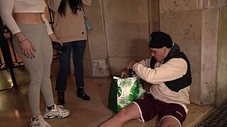 Coerced Friend Fucks Homeless Guy