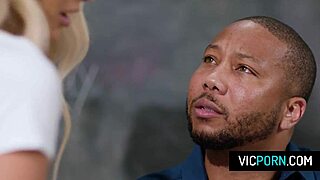Slutty College Coed Emma Hix Rides Black Teacher's Monster Cock