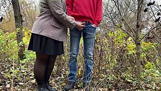 Fat Chubby Mother-in-Law Dominates Outdoor Pantyhose Piss Fetish