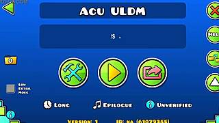 Acu Extreme Demon Neigefeu Geometry Dash Monster Challenge
