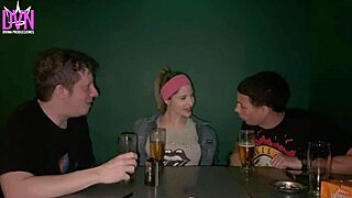 Rocker Girl Takes Double Penetration Right Outside Bar Entrance