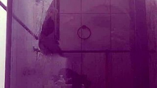 Stepmom fucked bent over bathroom sink by big cock