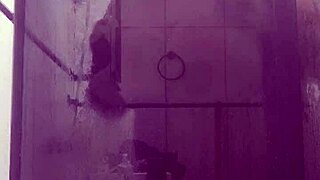 Stepmom fucked bent over bathroom sink by big cock