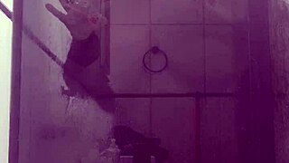 Stepmom fucked bent over bathroom sink by big cock