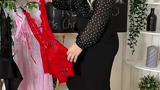 teacher slips into sexy outfits for wellness check